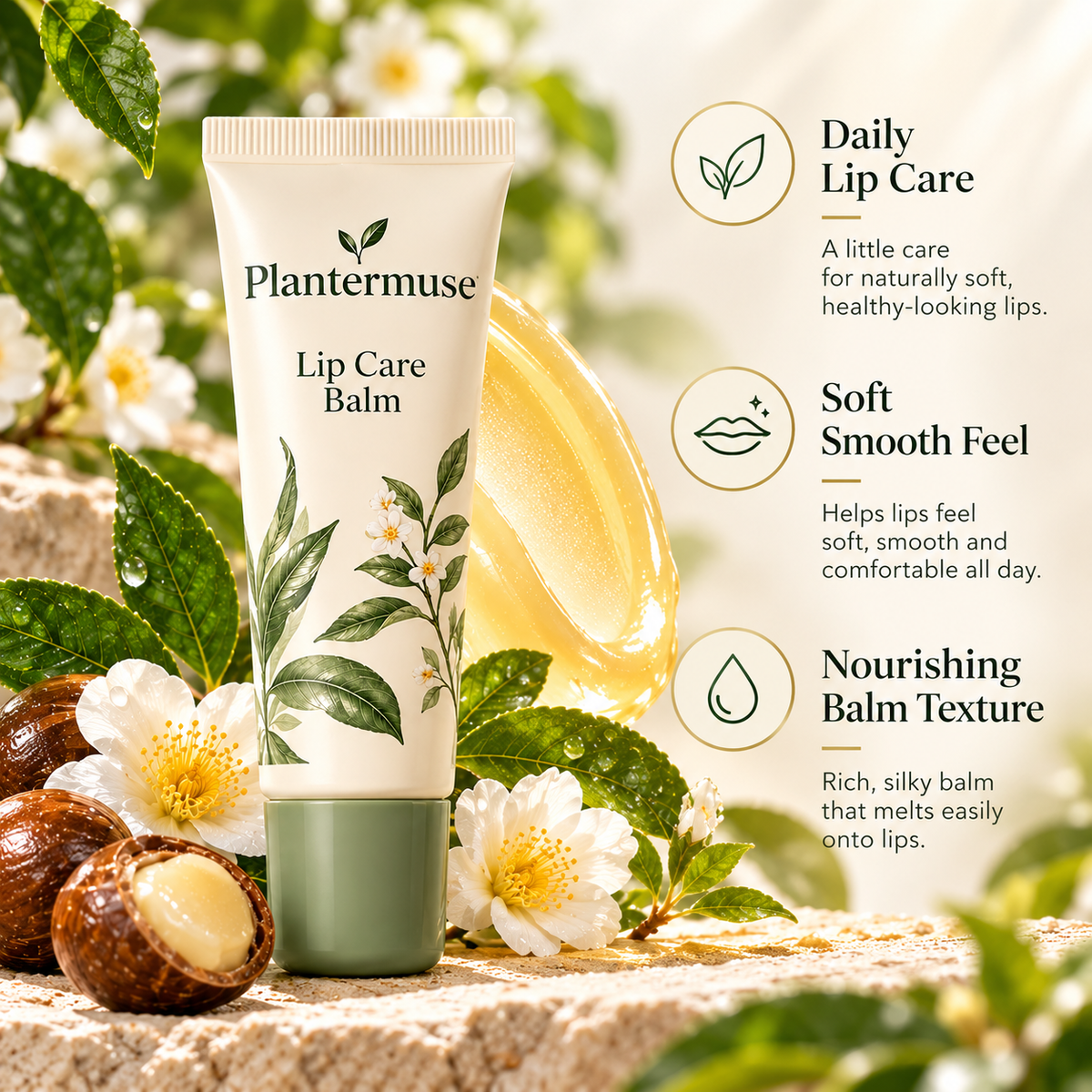 Plantermuse Lip Care Balm – Nourishing Daily Care for Soft, Smooth Lips