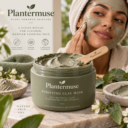 Plantermuse Purifying Clay Mask – Refreshing Clay Care for Clean, Smooth-Looking Skin