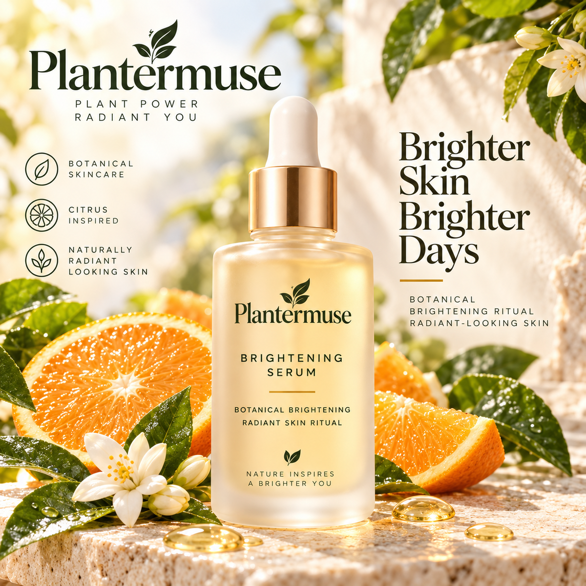 Plantermuse Brightening Serum – Lightweight Daily Radiance Care