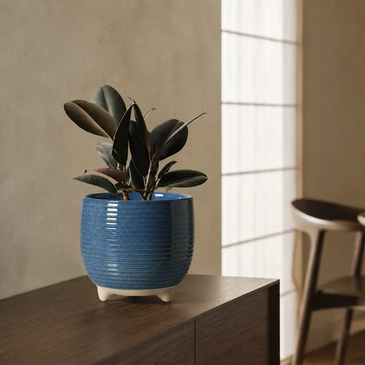 Plantermuse Footed Reactive Glaze Ceramic Planters