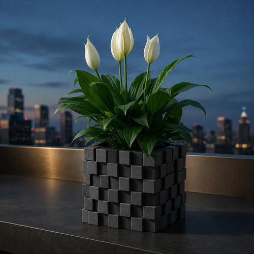 Plantermuse 3D Printed Pixel Cube Planter