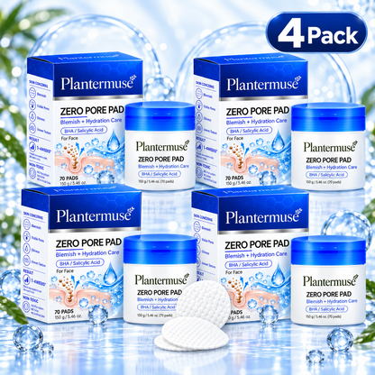 Plantermuse®Zero Pore Pads – Dual-Texture AHA + BHA Pore Care Pads