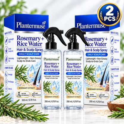 Plantermuse®Refreshing Rosemary & Rice Water Hair & Scalp Spray