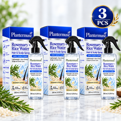 Plantermuse®Refreshing Rosemary & Rice Water Hair & Scalp Spray