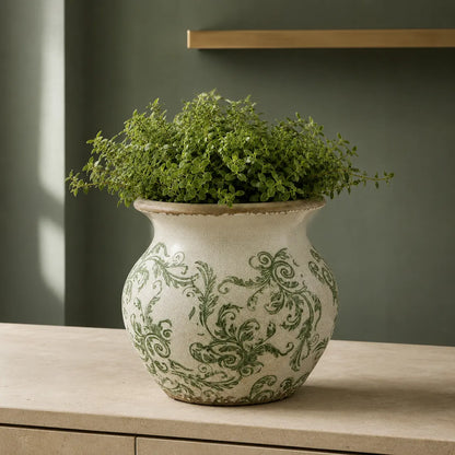 Plantermuse Vintage Crackle Glaze Ceramic Planter