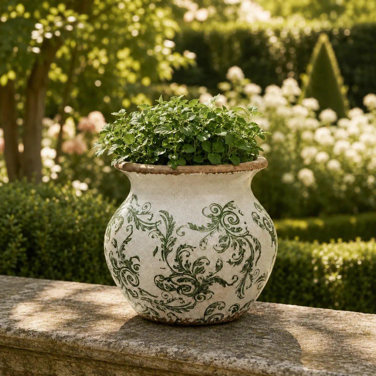 Plantermuse Vintage Crackle Glaze Ceramic Planter