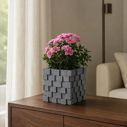 Plantermuse 3D Printed Pixel Cube Planter