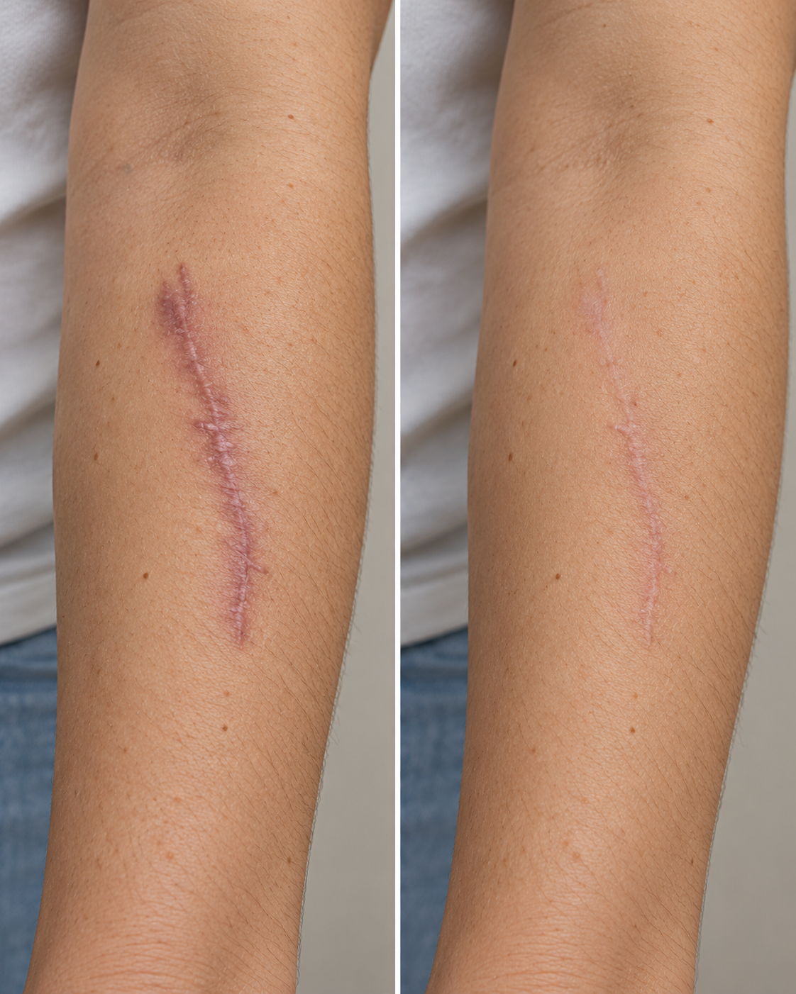 Before and after scar care result 2