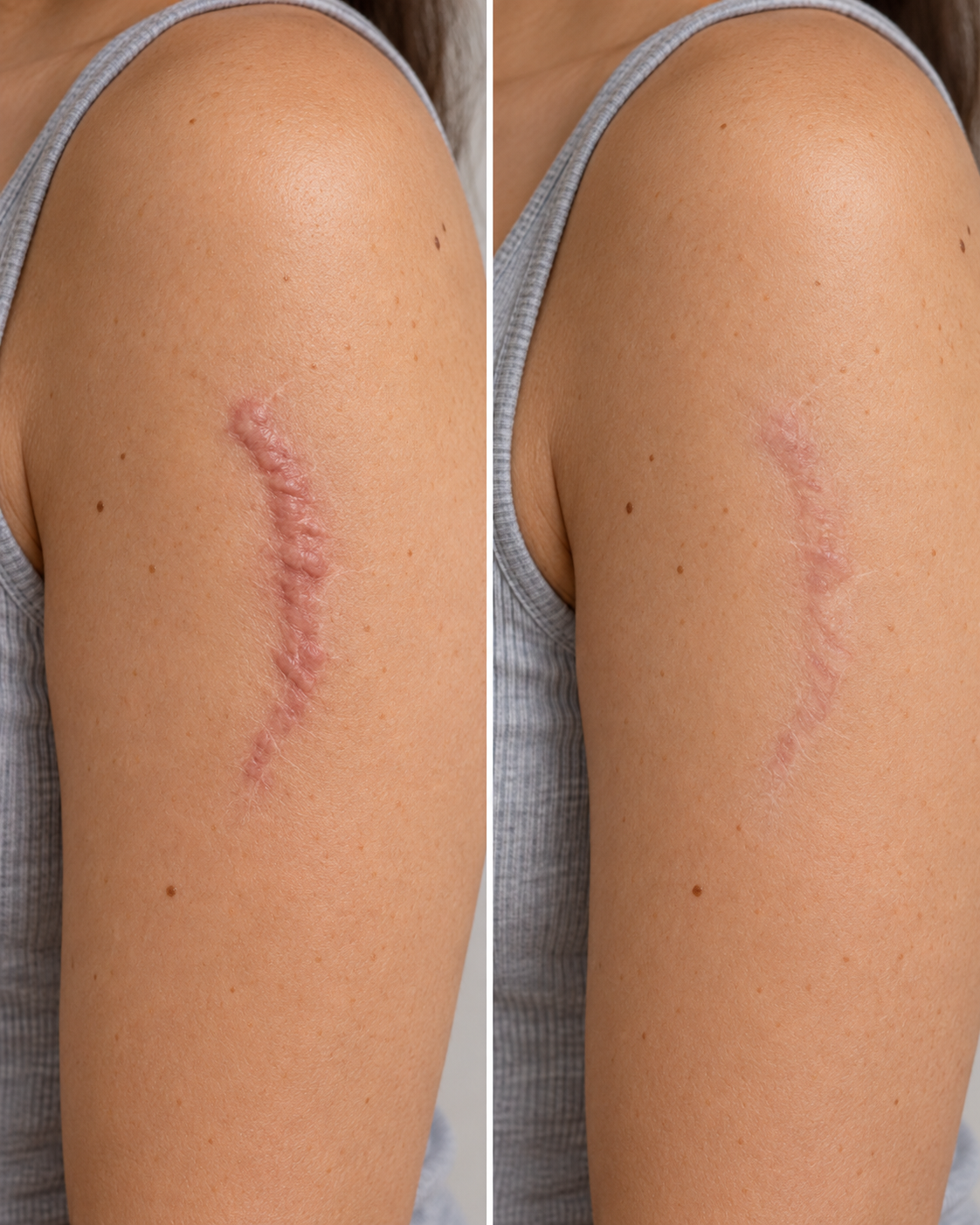 Before and after scar care result 3