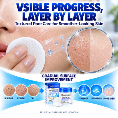 Plantermuse®Zero Pore Pads – Dual-Texture AHA + BHA Pore Care Pads